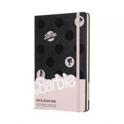Moleskine jegyzetfzet, Barbie, fekete-rzsaszn, "L" vonalas