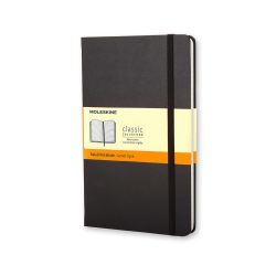 Moleskine jegyzetfzet vonalas, "L", kemny tbls, fekete