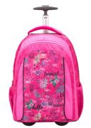 Belmil iskolatáska Trolley és hátizsák 2 az 1-ben, Tropical Flamingo