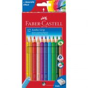Faber-Castell Jumbo GRIP sznes ceruza kszlet 12 darab + hegyez