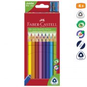 Faber-Castell Faber-Castell Jumbo hromszglet sznes ceruza 20 darab