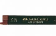 Faber-Castell ironbetét Super Polymer 0,5mm 12db, 2B