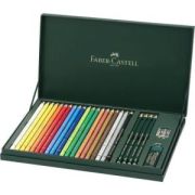 Faber-Castell sznes ceruza kszlet 20 db-os POLYCHROMOs + kiegsztk fa dobozban