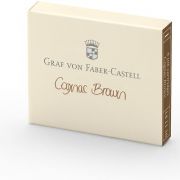 Graf von Faber-Castell tintapatron, Cognac Brown 6db