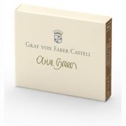 Graf von Faber-Castell tintapatron, Olive Green 6db