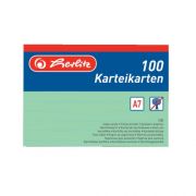 Herlitz Kartotk krtya A7/100 v, vonalas,zld