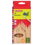 Herlitz Színes ceruza 24 szín, hatszögletű, natúrfa