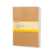 Moleskine Cahier notesz, XL, kocks, barna