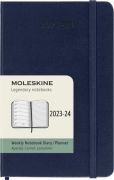 Moleskine 2023 - 2024 heti jegyzetes hatridnapl, kemny fedeles zafr kk 