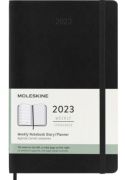 Moleskine 2023-as heti jegyzetes hatridnapl, kemny, fekete, L