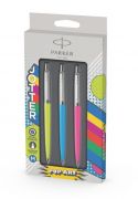 Parker Royal Jotter golystoll, Pop Art Trio, Lime / Sky blue / Pink