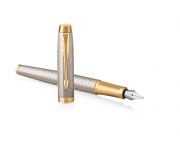 Parker Royal IM prmium tlttoll, warm szrke, cizelllt, arany klipsz, F