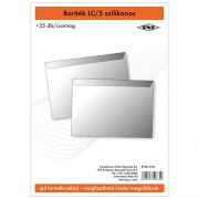 pd office bortk LC/5 szilikonos, fehr, 25 darab/csomag